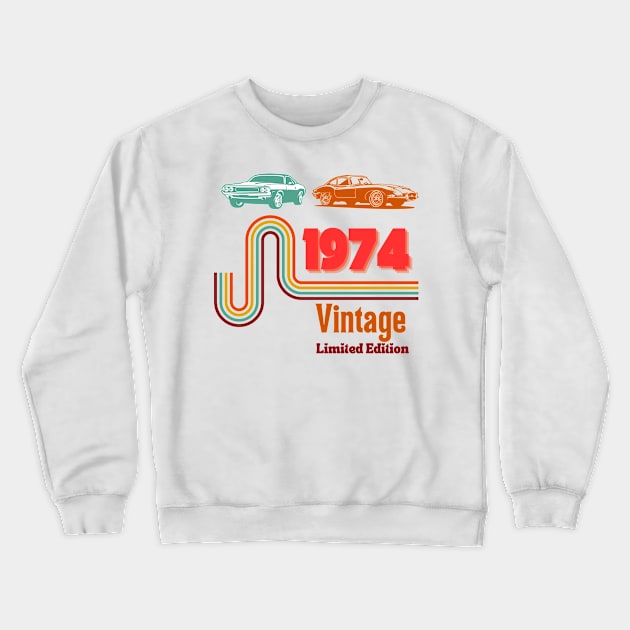 1974 Crewneck Sweatshirt by smkworld